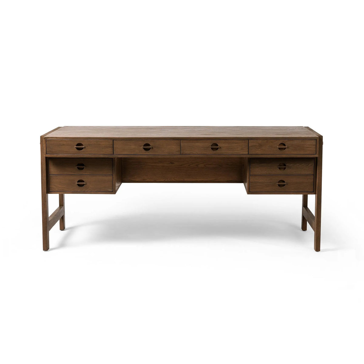 Oakley Dark Toasted Oak Desk | shipping 10/17/2025