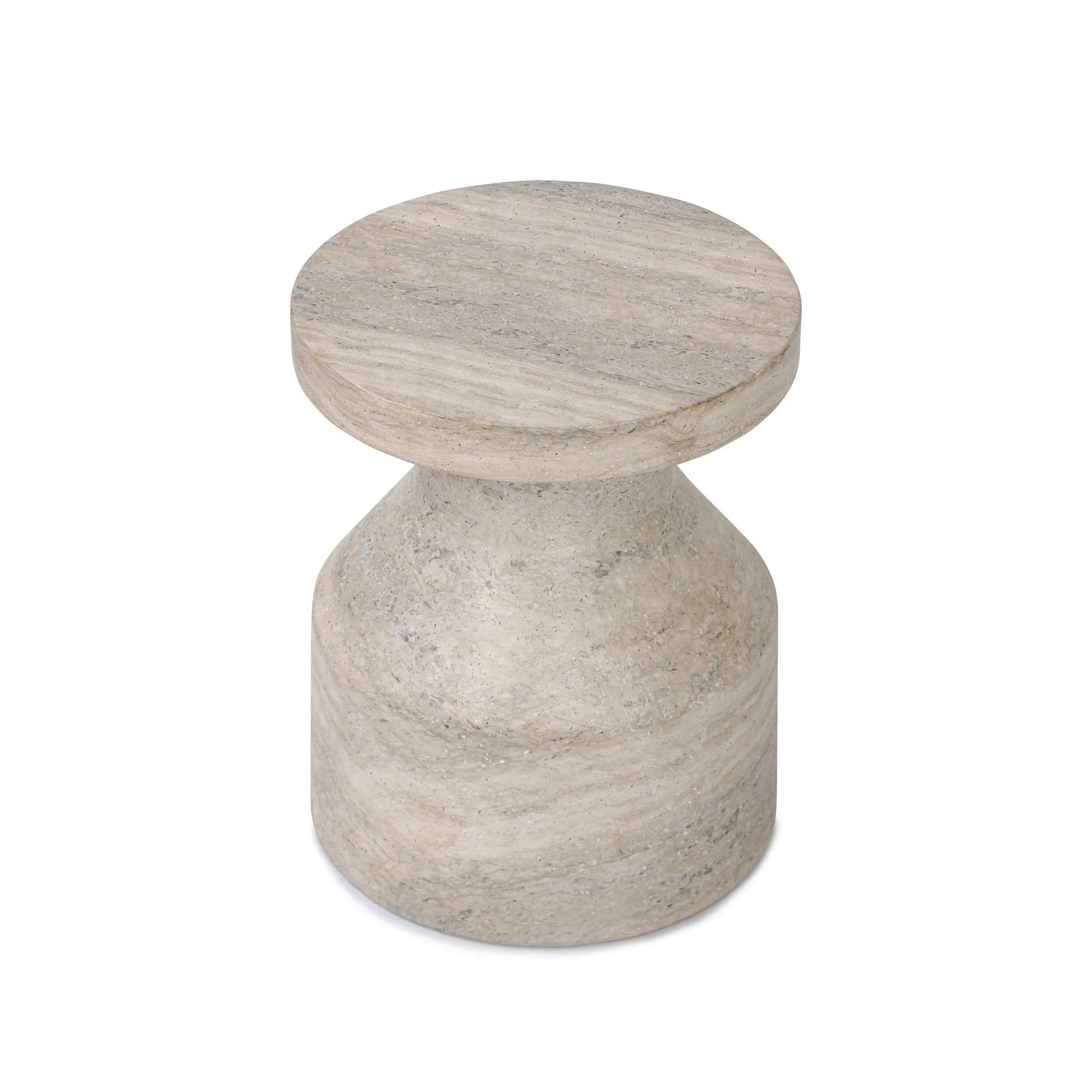 Featuring Odeon Textured Sandy Grey End Table by Four Hands at Amethyst Home. With heavy texture and contemporary shaping, an end table of naturally hued concrete can be styled just about anywhere.Overall Dimensions: 13.00"w x 13.00"d x 16.25"hWeight : 26.01 lbsMaterials: Concrete. Amethyst Home provides interior design, new home construction design consulting, vintage area rugs, and lighting in the Calabasas metro area.
