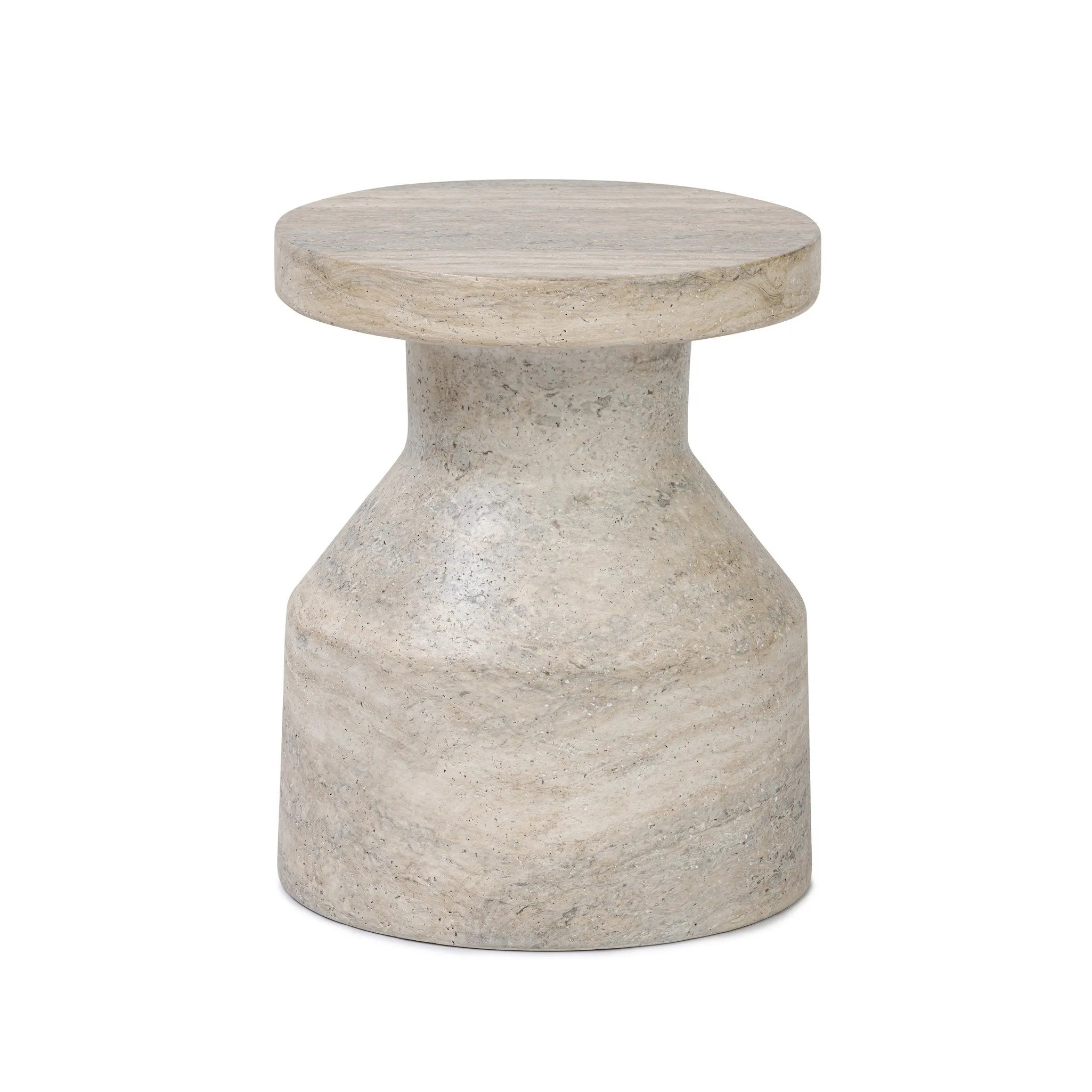 Featuring Odeon Textured Sandy Grey End Table by Four Hands at Amethyst Home. With heavy texture and contemporary shaping, an end table of naturally hued concrete can be styled just about anywhere.Overall Dimensions: 13.00"w x 13.00"d x 16.25"hWeight : 26.01 lbsMaterials: Concrete. Amethyst Home provides interior design, new home construction design consulting, vintage area rugs, and lighting in the Los Angeles metro area.