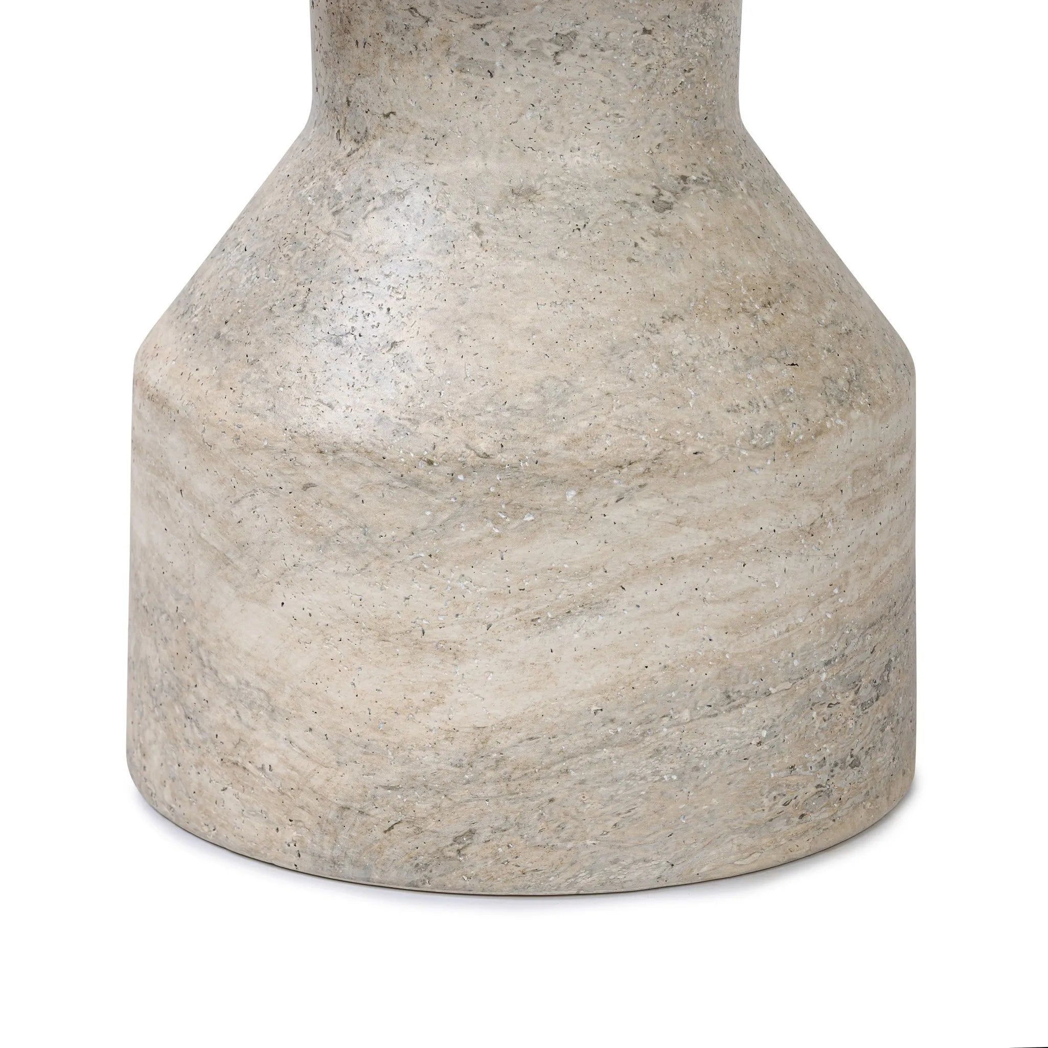 Featuring Odeon Textured Sandy Grey End Table by Four Hands at Amethyst Home. With heavy texture and contemporary shaping, an end table of naturally hued concrete can be styled just about anywhere.Overall Dimensions: 13.00"w x 13.00"d x 16.25"hWeight : 26.01 lbsMaterials: Concrete. Amethyst Home provides interior design, new home construction design consulting, vintage area rugs, and lighting in the Tampa metro area.