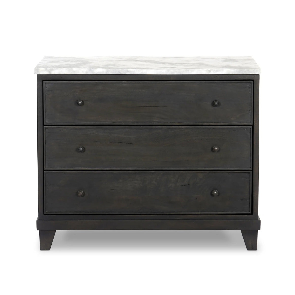 Odette White Statuario Marble Nightstand | shipping 10/10/2025