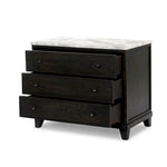 Featuring Odette White Statuario Marble Nightstand by Four Hands at Amethyst Home. Experience luxury and elegance with our Odette White Statuario Marble Nightstand. Made from premium marble, this stunning piece adds a touch of sophistication to any bedroom. Organize your essentials with the included nightstand, while also elevating your space with its intri. Amethyst Home provides interior design, new home construction design consulting, vintage area rugs, and lighting in the Park City metro area.