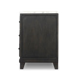 Featuring Odette White Statuario Marble Nightstand by Four Hands at Amethyst Home. Experience luxury and elegance with our Odette White Statuario Marble Nightstand. Made from premium marble, this stunning piece adds a touch of sophistication to any bedroom. Organize your essentials with the included nightstand, while also elevating your space with its intrica. Amethyst Home provides interior design, new home construction design consulting, vintage area rugs, and lighting in the Seattle metro area.