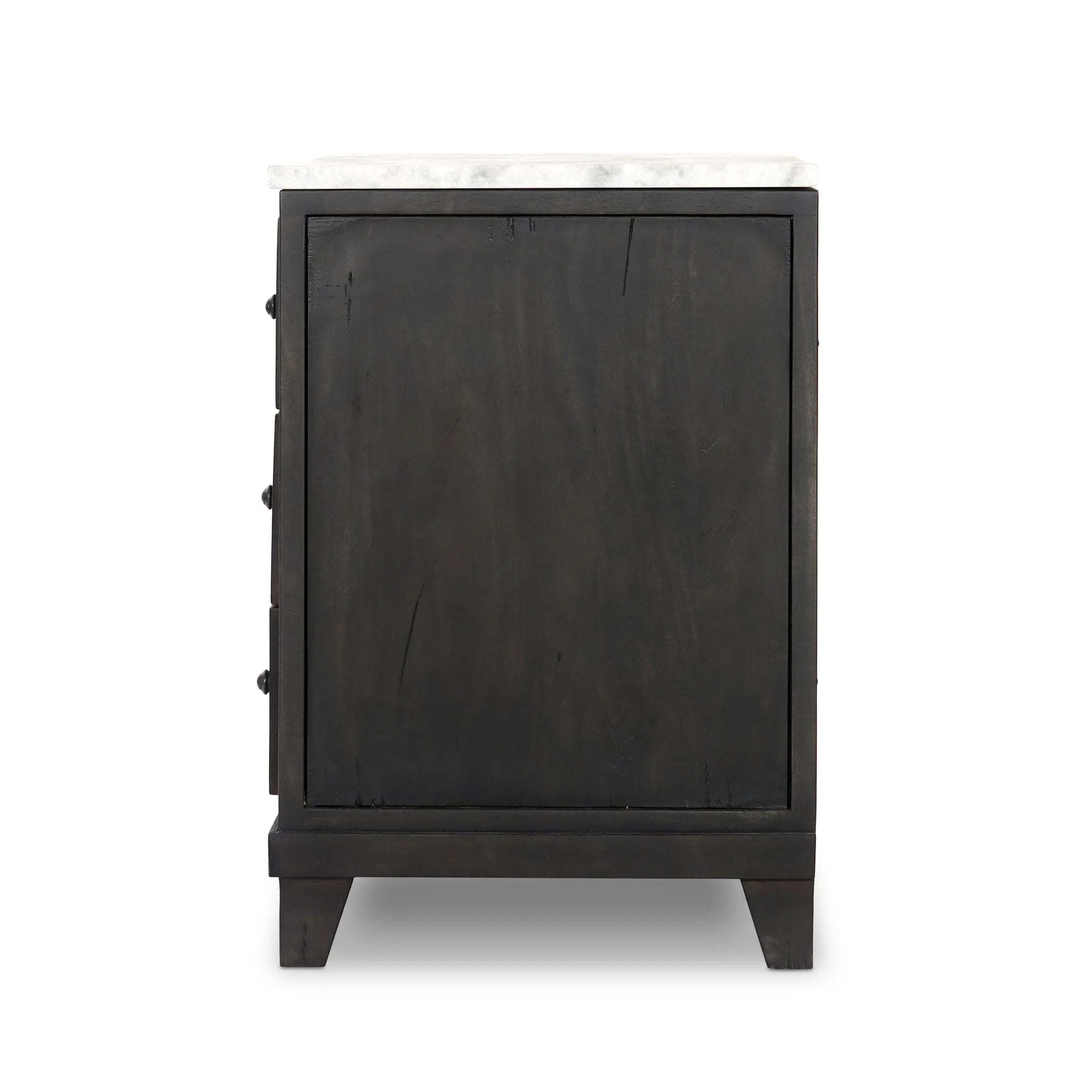 Featuring Odette White Statuario Marble Nightstand by Four Hands at Amethyst Home. Experience luxury and elegance with our Odette White Statuario Marble Nightstand. Made from premium marble, this stunning piece adds a touch of sophistication to any bedroom. Organize your essentials with the included nightstand, while also elevating your space with its intrica. Amethyst Home provides interior design, new home construction design consulting, vintage area rugs, and lighting in the Seattle metro area.