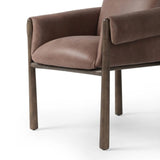Experience luxury and comfort with the Olia Palermo Cigar Dining Chair. Designed for the ultimate dining experience, this chair features a sleek and elegant cigar-shaped design. Crafted with high-quality materials, it provides superior support and durability. Elevate your dining space with this exquisite piece Amethyst Home provides interior design, new home construction design consulting, vintage area rugs, and lighting in the Dallas metro area.