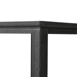 Featuring Oman Rustic Black Veneer Dining Table by Four Hands at Amethyst Home. The timeless Parsons table is reimagined, with a rustic black finish and unique relief detail between the tabletop and apron.Overall Dimensions: 96.00"w x 42.00"d x 30.00"hWeight : 159.83 lbsMaterials: Oak Veneer, Solid Ash, Engineered Hardwood. Amethyst Home provides interior design, new home construction design consulting, vintage area rugs, and lighting in the Calabasas metro area.