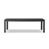 Featuring Oman Rustic Black Veneer Dining Table by Four Hands at Amethyst Home. The timeless Parsons table is reimagined, with a rustic black finish and unique relief detail between the tabletop and apron.Overall Dimensions: 96.00"w x 42.00"d x 30.00"hWeight : 159.83 lbsMaterials: Oak Veneer, Solid Ash, Engineered Hardwood. Amethyst Home provides interior design, new home construction design consulting, vintage area rugs, and lighting in the Salt Lake City metro area.
