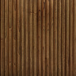 An artisanal take on texture. Made from amber-finished mindi with a plinth-style base, a reeding pattern is carved around the entirety of this coffee table table for a fresh, approachable look.As lovers of natural aesthetics at Amethyst, we love the warm modern inspired Ona Coffee Table - Amber Mindi Veneer. Amethyst Home provides interior design, new home construction design consulting, vintage area rugs, and lighting in the Dallas metro area.