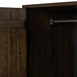 Featuring Ophelia Aged Brown Armoire by Four Hands at Amethyst Home. Make space for style. A large, storage-minded armoire is made from solid mango and finished in an aged brown, reminiscent of European antiques. Interior iron rod for hanging garments plus roomy drawers for out-of-sight storage. This item has been modified to comply with the STURDY Act. Se. Amethyst Home provides interior design, new home construction design consulting, vintage area rugs, and lighting in the Alpharetta metro area.