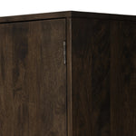 Featuring Ophelia Aged Brown Armoire by Four Hands at Amethyst Home. Make space for style. A large, storage-minded armoire is made from solid mango and finished in an aged brown, reminiscent of European antiques. Interior iron rod for hanging garments plus roomy drawers for out-of-sight storage. This item has been modified to comply with the STURDY Act. See a . Amethyst Home provides interior design, new home construction design consulting, vintage area rugs, and lighting in the Austin metro area.