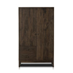 Featuring Ophelia Aged Brown Armoire by Four Hands at Amethyst Home. Make space for style. A large, storage-minded armoire is made from solid mango and finished in an aged brown, reminiscent of European antiques. Interior iron rod for hanging garments plus roomy drawers for out-of-sight storage. This item has been modified to comply with the STURDY Act. Se. Amethyst Home provides interior design, new home construction design consulting, vintage area rugs, and lighting in the Washington metro area.