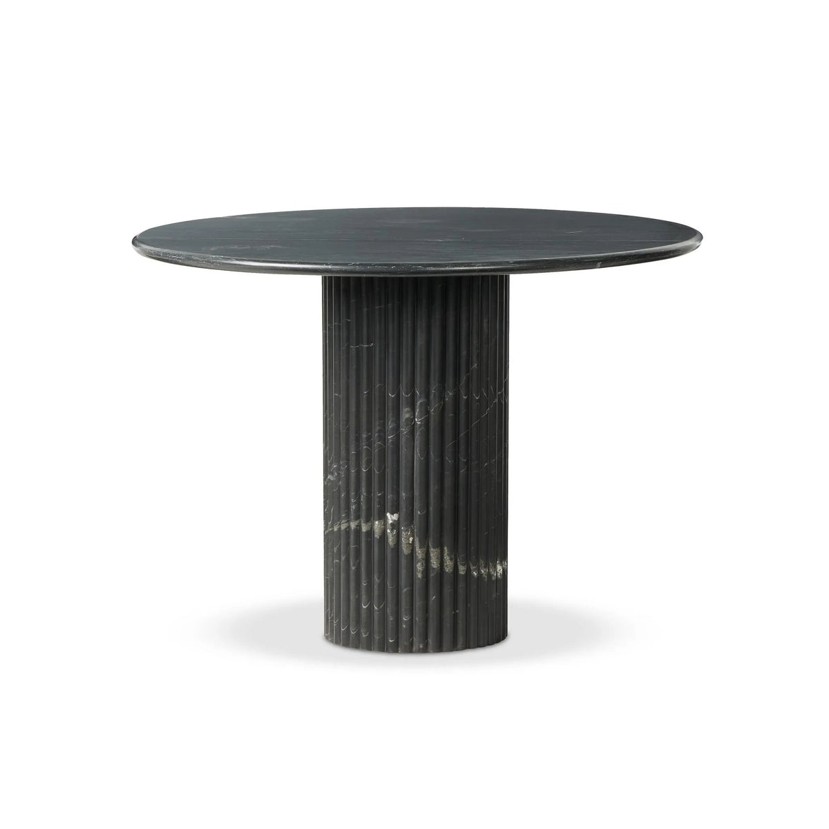 Oranda Black Marble Round Dining Table | shipping 09/22/2025
