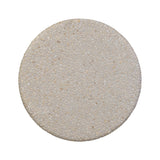Natural stones form a neutral terrazzo pattern on a cream base, bringing a sense of texture and depth to this versatile coffee table. Designed with a clean, rounded silhouette, it works effortlessly in both indoor and outdoor spaces. Cover or store indoors during inclement weather and when not in use Amethyst Home provides interior design, new home construction design consulting, vintage area rugs, and lighting in the Calabasas metro area.
