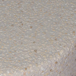 Natural stones form a neutral terrazzo pattern on a cream base, bringing a sense of texture and depth to this versatile coffee table. Designed with a clean, rounded silhouette, it works effortlessly in both indoor and outdoor spaces. Cover or store indoors during inclement weather and when not in use Amethyst Home provides interior design, new home construction design consulting, vintage area rugs, and lighting in the Park City metro area.