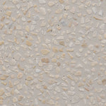 Natural stones form a neutral terrazzo pattern on a cream base, bringing a sense of texture and depth to this versatile coffee table. Designed with a clean, rounded silhouette, it works effortlessly in both indoor and outdoor spaces. Cover or store indoors during inclement weather and when not in use Amethyst Home provides interior design, new home construction design consulting, vintage area rugs, and lighting in the Portland metro area.