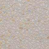 Natural stones form a neutral terrazzo pattern on a cream base, bringing a sense of texture and depth to this versatile coffee table. Designed with a clean, rounded silhouette, it works effortlessly in both indoor and outdoor spaces. Cover or store indoors during inclement weather and when not in use Amethyst Home provides interior design, new home construction design consulting, vintage area rugs, and lighting in the Portland metro area.