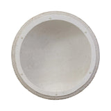 Natural stones form a neutral terrazzo pattern on a cream base, bringing a sense of texture and depth to this versatile coffee table. Designed with a clean, rounded silhouette, it works effortlessly in both indoor and outdoor spaces. Cover or store indoors during inclement weather and when not in use Amethyst Home provides interior design, new home construction design consulting, vintage area rugs, and lighting in the Winter Garden metro area.