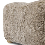 Featuring Oslo Taupe Shearling Ottoman by Four Hands at Amethyst Home. A subtle sweetheart shape paired with beige shearling plays into this ottoman's found object appeal. S-spring suspension offers a comfy place to sit and the shearling upholstery brings depth and vintage vibes throughout. Perfect styled alone or as part of a set for added drama. A design coll. Amethyst Home provides interior design, new home construction design consulting, vintage area rugs, and lighting in the Miami metro area.