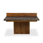 Outdoor-friendly and made for play, this ping pong table is clad in slatted teak and paired with a warm, tonal rust aluminum metal top with lots of visual movement. The teak net is removable, easily turning game time into dinner time. Includes four wooden paddles. Cover or store indoors during inclement weather and when not in use. Amethyst Home provides interior design, new home construction design consulting, vintage area rugs, and lighting in the Nashville metro area.