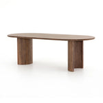 Featuring Paden Seasoned Brown Acacia Dining Table by Four Hands at Amethyst Home. A study in shape. Solid brown acacia forms crescent-shaped legs and sprawling oval tabletop, bringing organic presence to the dining room.Overall Dimensions: 94.00"w x 42.00"d x 30.00"hWeight : 139.33 lbsMaterials : Thin Acacia Veneer, Solid Acacia. Amethyst Home provides interior design, new home construction design consulting, vintage area rugs, and lighting in the Scottsdale metro area.
