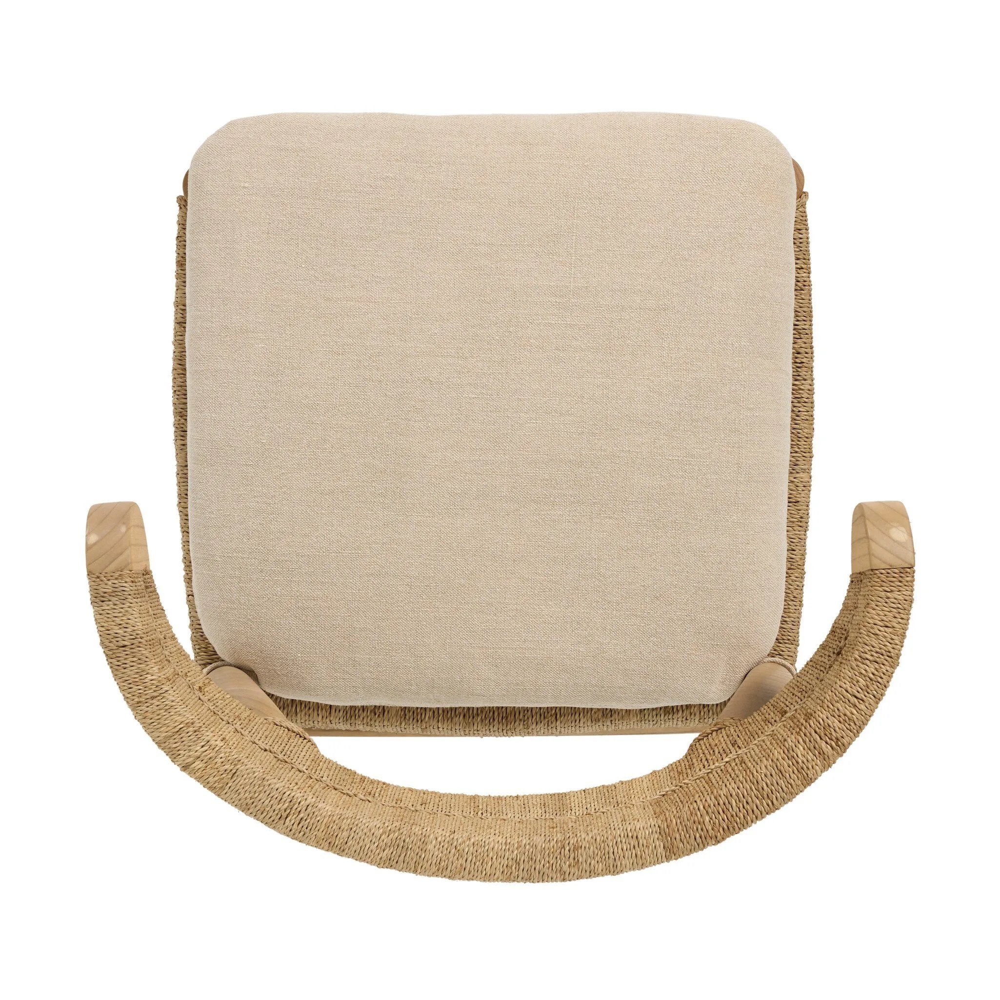 Mixed materials modernize this textural stool inspired by classic wishbone design. Natural sugar palm is cross-woven to create a seat and slim barrel back, all framed by smoked sungkai, with a cushion completing the look.As enthusiasts of wabi sabi materials at Amethyst, we love the nature inspired Pampa Counter Stool - Broadway Dune. Amethyst Home provides interior design, new home construction design consulting, vintage area rugs, and lighting in the Nashville metro area.