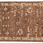 Pure wool is hand-knotted to create the rug's beautiful rustic design and appearance. The durable runner is crafted to wear beautifully over time. Due to the handcrafted nature of this rug, slight variations in sizing may occur Amethyst Home provides interior design, new home construction design consulting, vintage area rugs, and lighting in the Miami metro area.