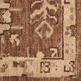 Pure wool is hand-knotted to create the rug's beautiful rustic design and appearance. The durable runner is crafted to wear beautifully over time. Due to the handcrafted nature of this rug, slight variations in sizing may occur Amethyst Home provides interior design, new home construction design consulting, vintage area rugs, and lighting in the Nashville metro area.