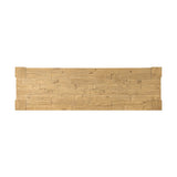 Beauty in simplicity. A clean, spacious six-drawer dresser of blonde-finished pine can be styled into a wide range of styles thanks to its neutral versatility Amethyst Home provides interior design, new home construction design consulting, vintage area rugs, and lighting in the Miami metro area.