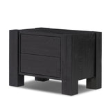 Beauty in simplicity. A clean cube of aged black-finished pine can be styled into a wide range of styles and spaces Amethyst Home provides interior design, new home construction design consulting, vintage area rugs, and lighting in the Nashville metro area.