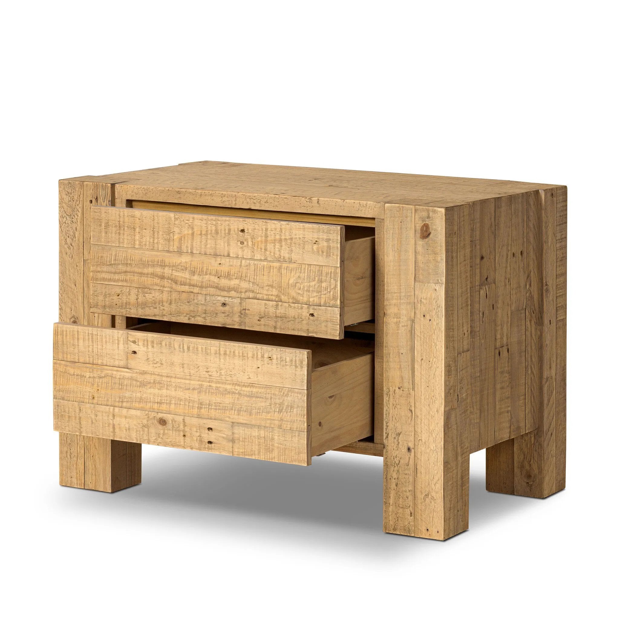Beauty in simplicity. A clean cube of blonde-finished pine can be styled into a wide range of styles and spaces Amethyst Home provides interior design, new home construction design consulting, vintage area rugs, and lighting in the Des Moines metro area.