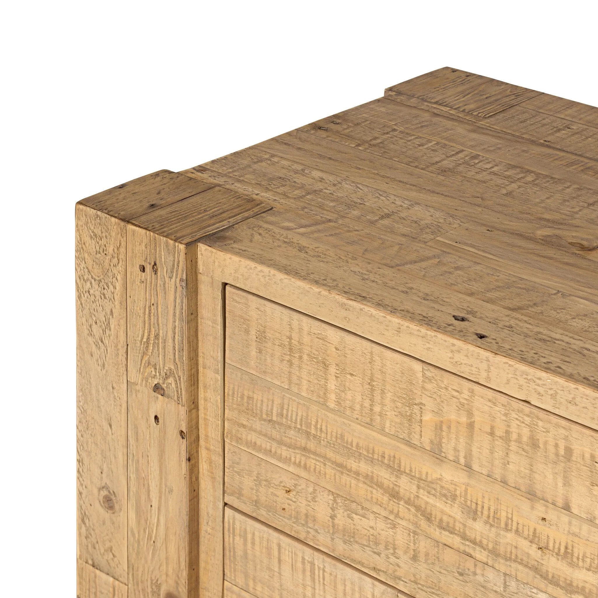Beauty in simplicity. A clean cube of blonde-finished pine can be styled into a wide range of styles and spaces Amethyst Home provides interior design, new home construction design consulting, vintage area rugs, and lighting in the Scottsdale metro area.