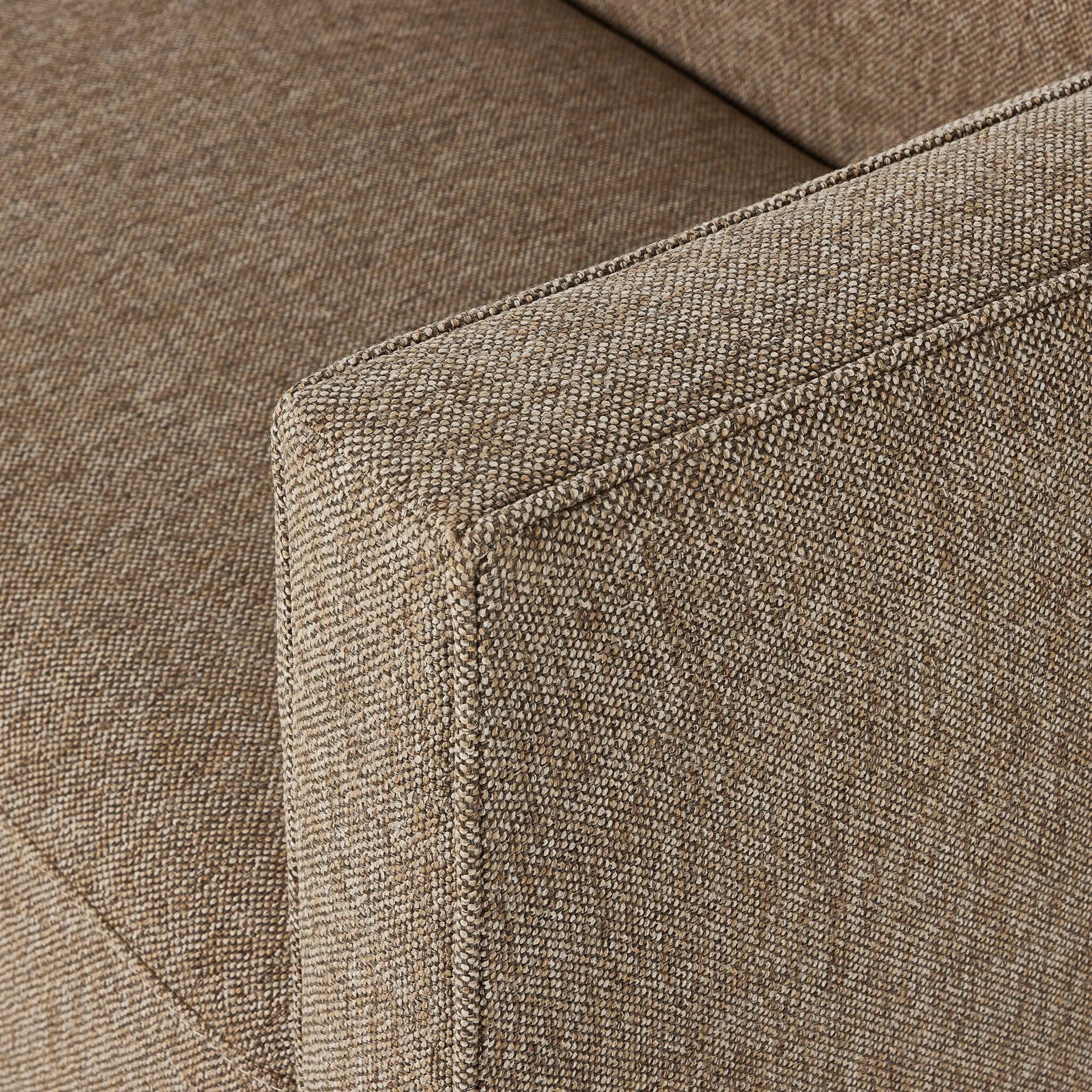 Featuring Phillip Delta Tweed Sofa by Four Hands at Amethyst Home. This Phillip Delta Tweed Sofa provides comfort and style in one piece. Crafted with high-quality materials and designed with ergonomic support in mind, this sofa is perfect for relaxing or entertaining. Its classic tweed fabric adds a touch of sophistication to any living space.
Overall Dimensi. Amethyst Home provides interior design, new home construction design consulting, vintage area rugs, and lighting in the Dallas metro area.