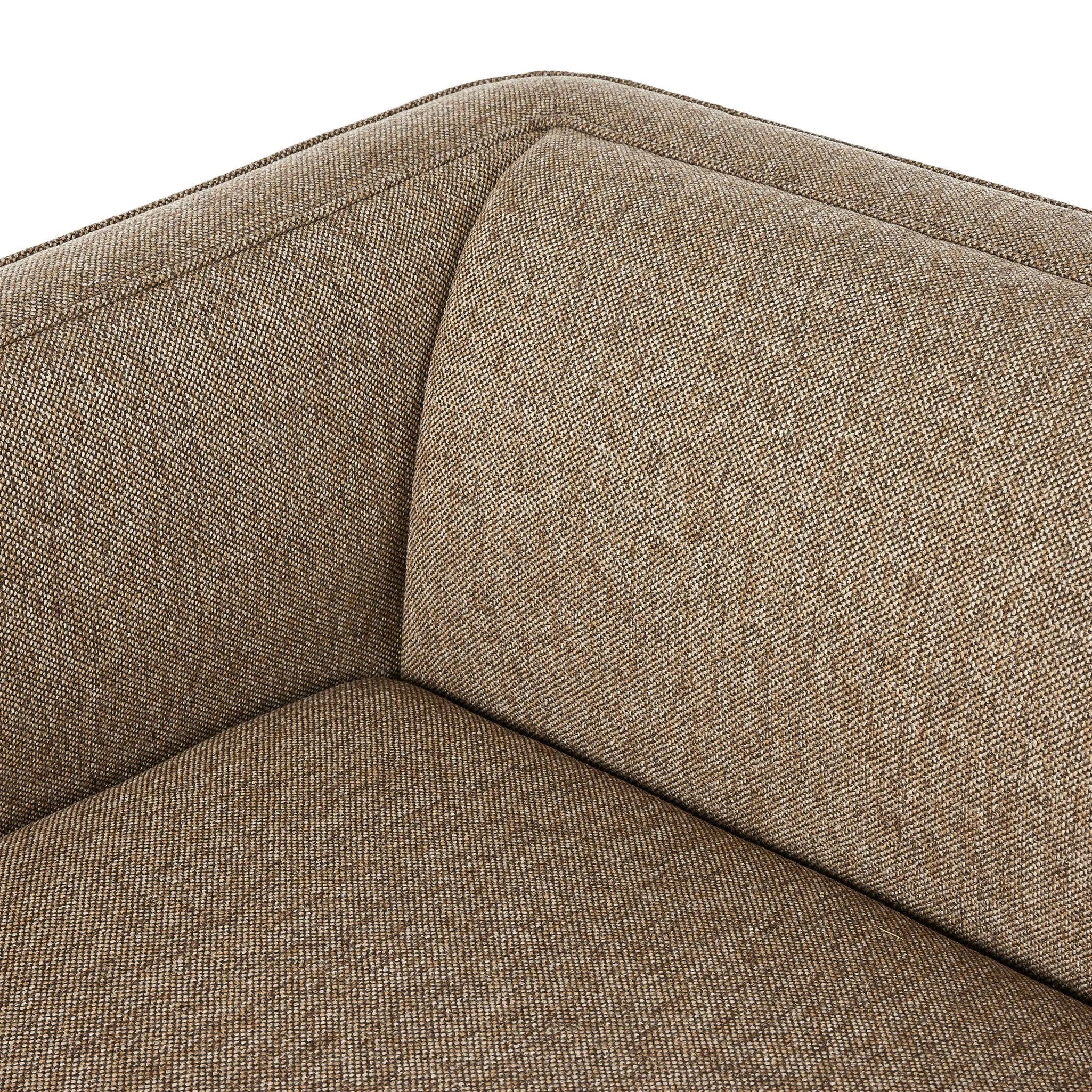Featuring Phillip Delta Tweed Sofa by Four Hands at Amethyst Home. This Phillip Delta Tweed Sofa provides comfort and style in one piece. Crafted with high-quality materials and designed with ergonomic support in mind, this sofa is perfect for relaxing or entertaining. Its classic tweed fabric adds a touch of sophistication to any living space.
Overall Dimens. Amethyst Home provides interior design, new home construction design consulting, vintage area rugs, and lighting in the Seattle metro area.