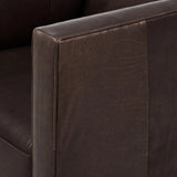 Featuring Phillip Heirloom Cigar Swivel Chair by Four Hands at Amethyst Home. Experience ultimate comfort and versatility with our Phillip Heirloom Cigar Swivel Chair. With its smooth swivel mechanism, you can easily pivot to your desired position. 
Overall Dimensions: 36.0" L x 33.5 " W x 28.0" H
Materials: Top Grain Leather, Pine Plywood, Solid PineWeight:. Amethyst Home provides interior design, new home construction design consulting, vintage area rugs, and lighting in the Monterey metro area.