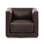 Featuring Phillip Heirloom Cigar Swivel Chair by Four Hands at Amethyst Home. Experience ultimate comfort and versatility with our Phillip Heirloom Cigar Swivel Chair. With its smooth swivel mechanism, you can easily pivot to your desired position. 
Overall Dimensions: 36.0" L x 33.5 " W x 28.0" H
Materials: Top Grain Leather, Pine Plywood, Solid PineWeight:. Amethyst Home provides interior design, new home construction design consulting, vintage area rugs, and lighting in the Portland metro area.