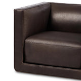 Featuring Phillip Heirloom Cigar Swivel Chair by Four Hands at Amethyst Home. Experience ultimate comfort and versatility with our Phillip Heirloom Cigar Swivel Chair. With its smooth swivel mechanism, you can easily pivot to your desired position. 
Overall Dimensions: 36.0" L x 33.5 " W x 28.0" H
Materials: Top Grain Leather, Pine Plywood, Solid PineWeight: 97. Amethyst Home provides interior design, new home construction design consulting, vintage area rugs, and lighting in the Tampa metro area.