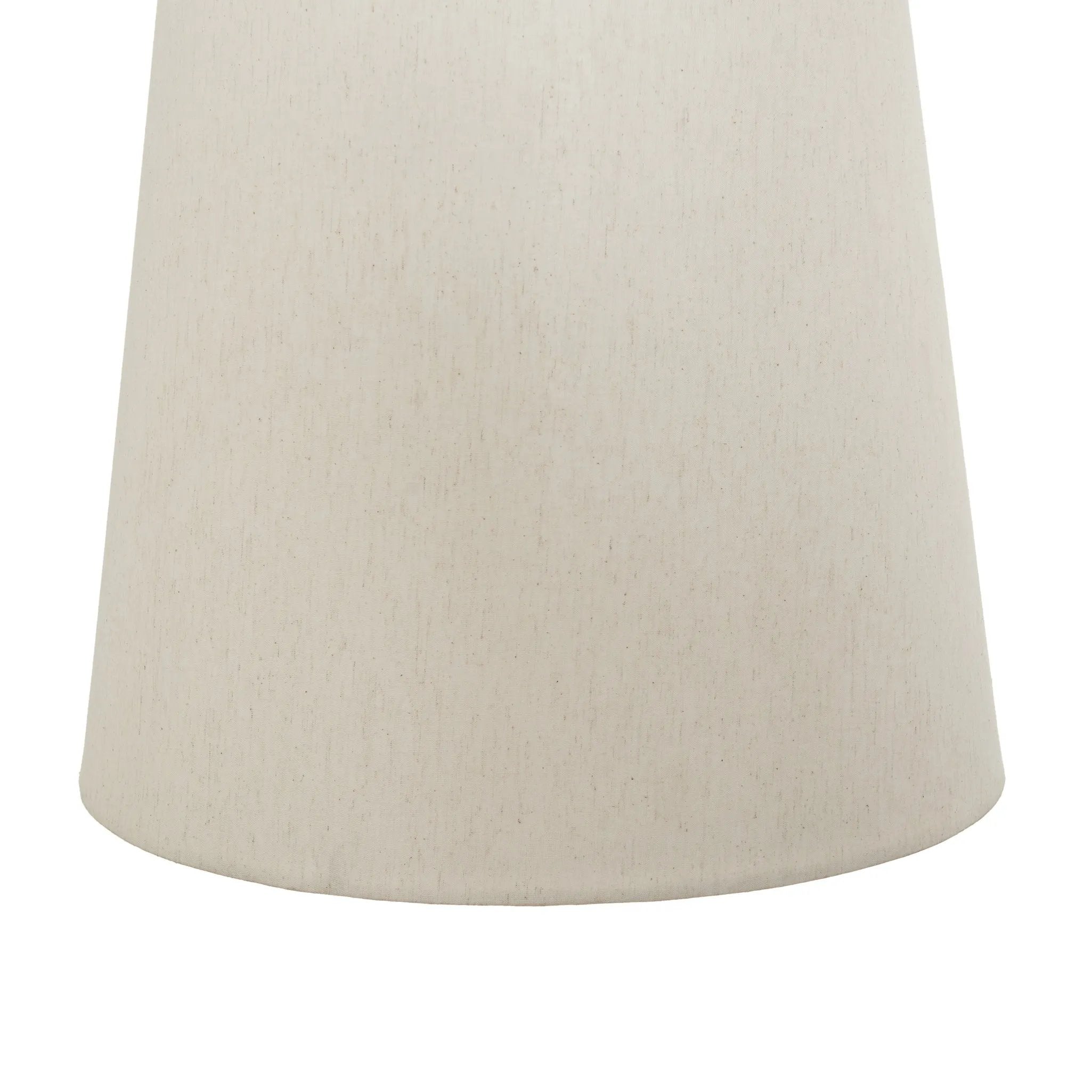 Give your space a sleek look with a Japanese-inspired overscale tapered linen shade suspended by a black fabric cord Amethyst