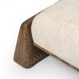 Featuring Pietro Yuma Cream Cocktail Ottoman by Four Hands at Amethyst Home. Place this round ottoman just about anywhere for a subtle retro vibe. Upholstered in a faux Mongolian shearling with a high pile fur. Parawood legs are wirebrushed for a warm, vintage feel.Overall Dimensions: 69.50"w x 40.00"d x 15.00"hWeight : 81.02 lbsMaterials: 96% Polyester, . Amethyst Home provides interior design, new home construction design consulting, vintage area rugs, and lighting in the Los Angeles metro area.