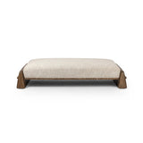 Featuring Pietro Yuma Cream Cocktail Ottoman by Four Hands at Amethyst Home. Place this round ottoman just about anywhere for a subtle retro vibe. Upholstered in a faux Mongolian shearling with a high pile fur. Parawood legs are wirebrushed for a warm, vintage feel.Overall Dimensions: 69.50"w x 40.00"d x 15.00"hWeight : 81.02 lbsMaterials: 96% Polyester, 4% . Amethyst Home provides interior design, new home construction design consulting, vintage area rugs, and lighting in the Monterey metro area.