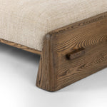 Featuring Pietro Yuma Cream Cocktail Ottoman by Four Hands at Amethyst Home. Place this round ottoman just about anywhere for a subtle retro vibe. Upholstered in a faux Mongolian shearling with a high pile fur. Parawood legs are wirebrushed for a warm, vintage feel.Overall Dimensions: 69.50"w x 40.00"d x 15.00"hWeight : 81.02 lbsMaterials: 96% Polyester, 4%. Amethyst Home provides interior design, new home construction design consulting, vintage area rugs, and lighting in the Park City metro area.