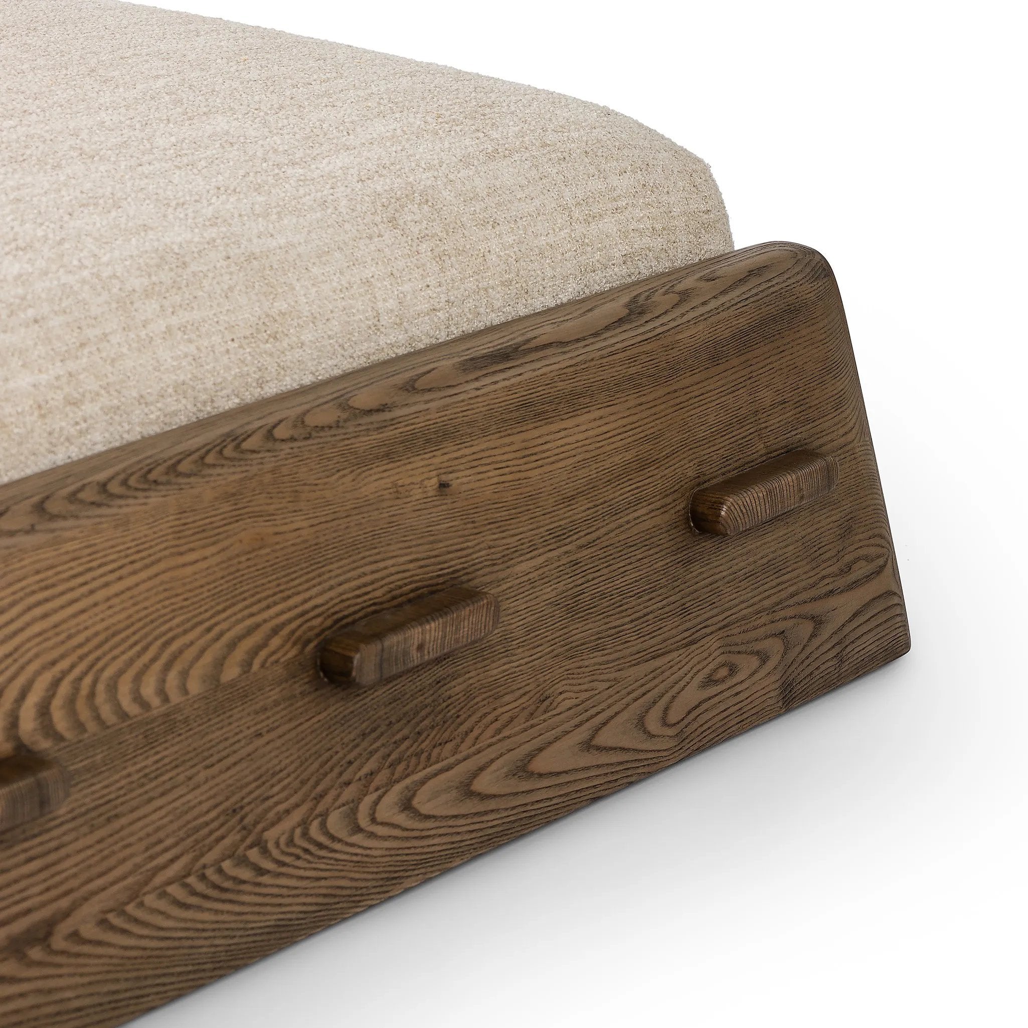 Featuring Pietro Yuma Cream Cocktail Ottoman by Four Hands at Amethyst Home. Place this round ottoman just about anywhere for a subtle retro vibe. Upholstered in a faux Mongolian shearling with a high pile fur. Parawood legs are wirebrushed for a warm, vintage feel.Overall Dimensions: 69.50"w x 40.00"d x 15.00"hWeight : 81.02 lbsMaterials: 96% Polyester, 4. Amethyst Home provides interior design, new home construction design consulting, vintage area rugs, and lighting in the Washington metro area.