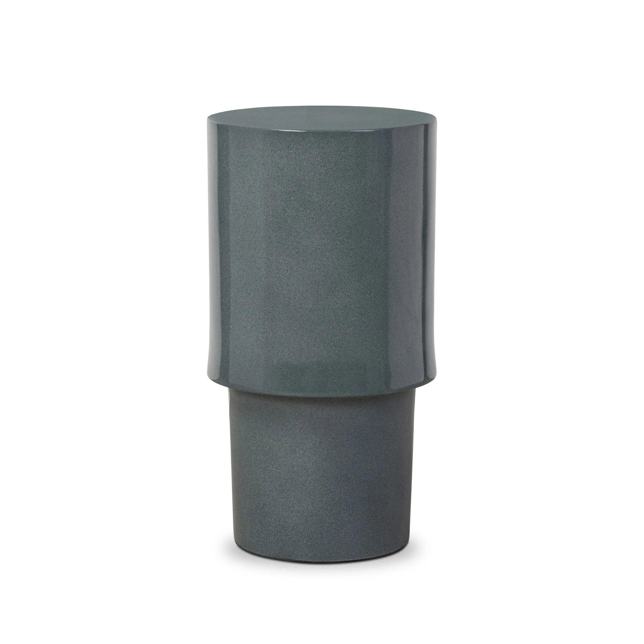 Add an extra surface anywhere with a versatile end table of smooth slate concrete. Its simple shape and smaller scale works into a range of spaces and styles with ease, while a plinth base brings a touch of movement to the whole piece Amethyst Home provides interior design, new home construction design consulting, vintage area rugs, and lighting in the Omaha metro area.