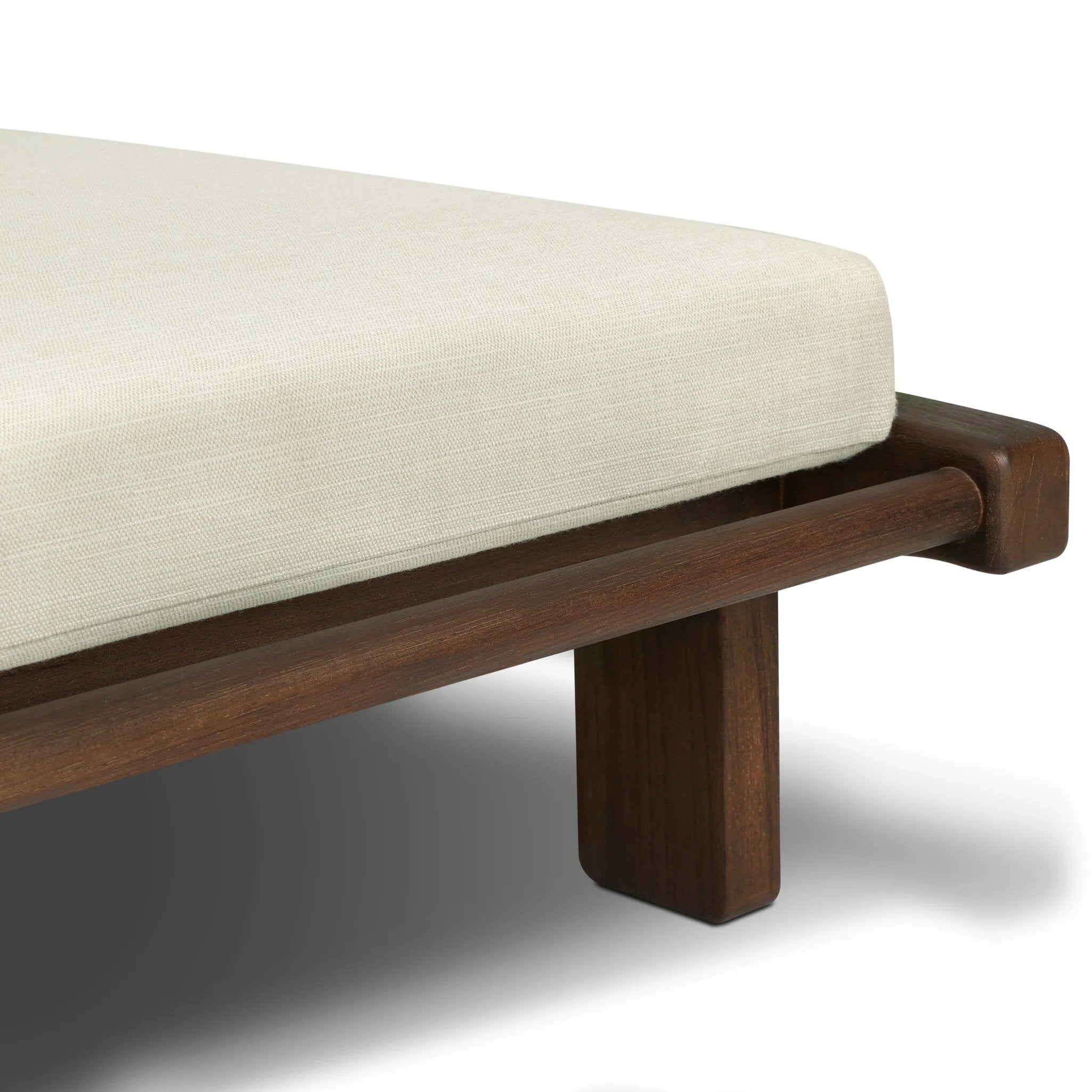 Drawing inspiration from antique rickshaws, this outdoor chaise features wheels and a built-in handle at the front for easy mobility. The adjustable and removable shade canopy offers customizable sun protection, with style. Cover or store inside during inclement weather and when not in use. Amethyst Home provides interior design, new home construction design consulting, vintage area rugs, and lighting in the Washington metro area.