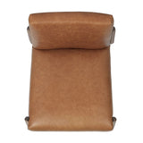 A slim seating style with timeless materials. An armless chair is fully upholstered in butterscotch top-grain leather with a subtle vintage look. Iron legs are also covered in leather, with exposed stitching along each leg.As enthusiasts of luxe design at Amethyst, we love the warm modern inspired Quill Dining Chair. Amethyst Home provides interior design, new home construction design consulting, vintage area rugs, and lighting in the Salt Lake City metro area.
