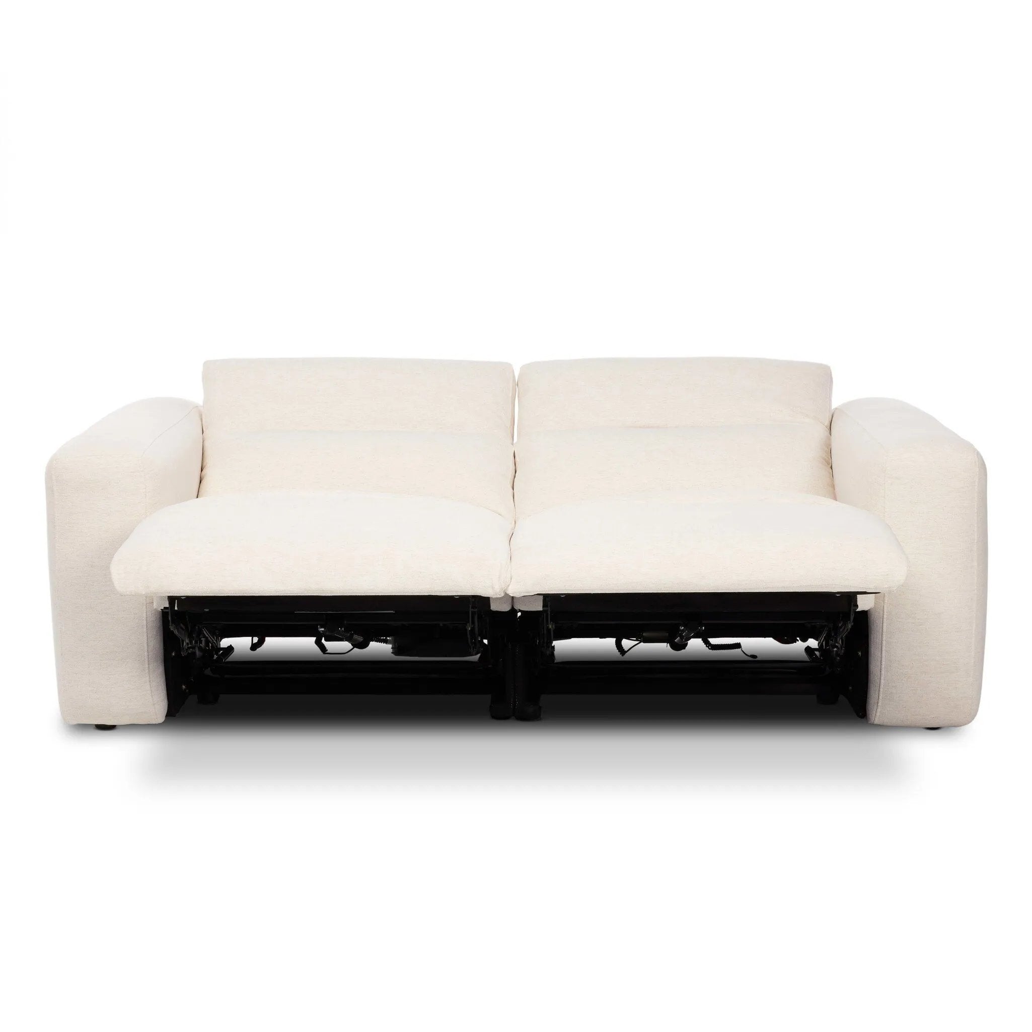A modern take on the classic recliner. Customize your comfort level with the push of hidden buttons with pieces in our Power Motion collection. Sectional features wide arms with a medium to supportive sit and seat height, plus an adjustable headrest. Zero-clearance design means the sectional can be placed up against a wall. Amethyst Home provides interior design, new home construction design consulting, vintage area rugs, and lighting in the Park City metro area.