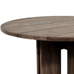 Featuring Railay Stained Toasted Brown Round Outdoor Dining Table by Four Hands at Amethyst Home. Expertly crafted with stained toasted brown wood, the Railay Round Outdoor Dining Table is a stylish addition to any outdoor space. Its durable construction ensures long-lasting use, while providing a sophisticated look for outdoor dining.
Overall Dimensions: 60.0. Amethyst Home provides interior design, new home construction design consulting, vintage area rugs, and lighting in the Austin metro area.