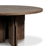 Featuring Railay Stained Toasted Brown Round Outdoor Dining Table by Four Hands at Amethyst Home. Expertly crafted with stained toasted brown wood, the Railay Round Outdoor Dining Table is a stylish addition to any outdoor space. Its durable construction ensures long-lasting use, while providing a sophisticated look for outdoor dining.
Overall Dimension. Amethyst Home provides interior design, new home construction design consulting, vintage area rugs, and lighting in the Newport Beach metro area.