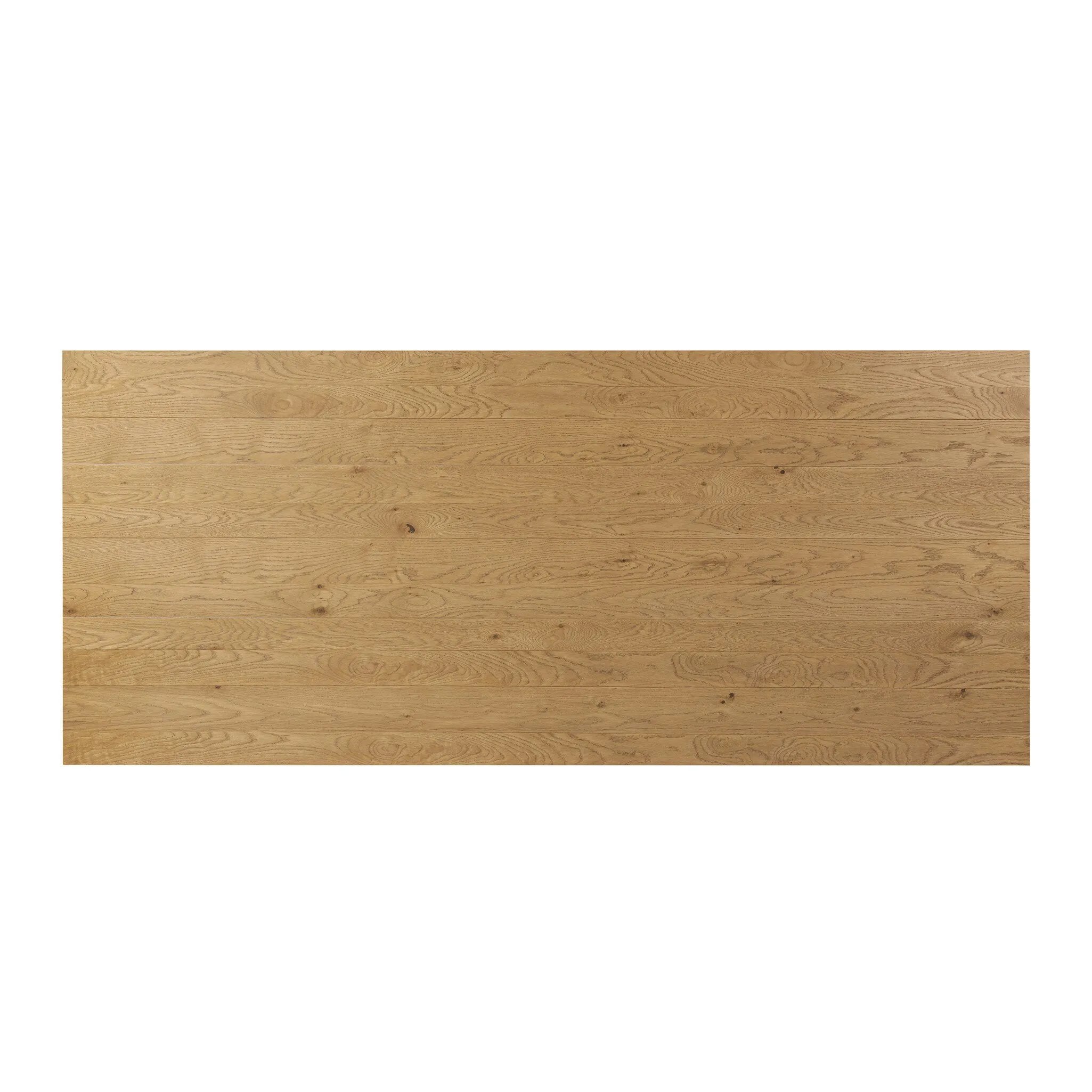 Featuring Railay Dusted Oak Veneer Dining Table by Four Hands at Amethyst Home. A rectangular dining table of light oak veneer features joint and connection for a design-forward look.
Overall Dimensions: 42.0" L x 94.0 " W x 30.0" H
Materials: Thick Oak VeneerWeight: 256.84 lbs. Amethyst Home provides interior design, new home construction design consulting, vintage area rugs, and lighting in the Tampa metro area.