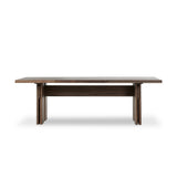 Featuring Railay Stained Toasted Brown Outdoor Dining Table by Four Hands at Amethyst Home. Expertly crafted with durability in mind, the Railay Stained Toasted Brown Outdoor Dining Table offers the perfect blend of style and functionality. With its sturdy design and ample surface space, this dining table is perfect for outdoor gatherings and meals with . Amethyst Home provides interior design, new home construction design consulting, vintage area rugs, and lighting in the Laguna Beach metro area.