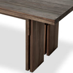 Featuring Railay Stained Toasted Brown Outdoor Dining Table by Four Hands at Amethyst Home. Expertly crafted with durability in mind, the Railay Stained Toasted Brown Outdoor Dining Table offers the perfect blend of style and functionality. With its sturdy design and ample surface space, this dining table is perfect for outdoor gatherings and meals with frie. Amethyst Home provides interior design, new home construction design consulting, vintage area rugs, and lighting in the Monterey metro area.